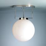 Brandts plafondlamp, Bauhaus-stijl, nikkel, 40 cm