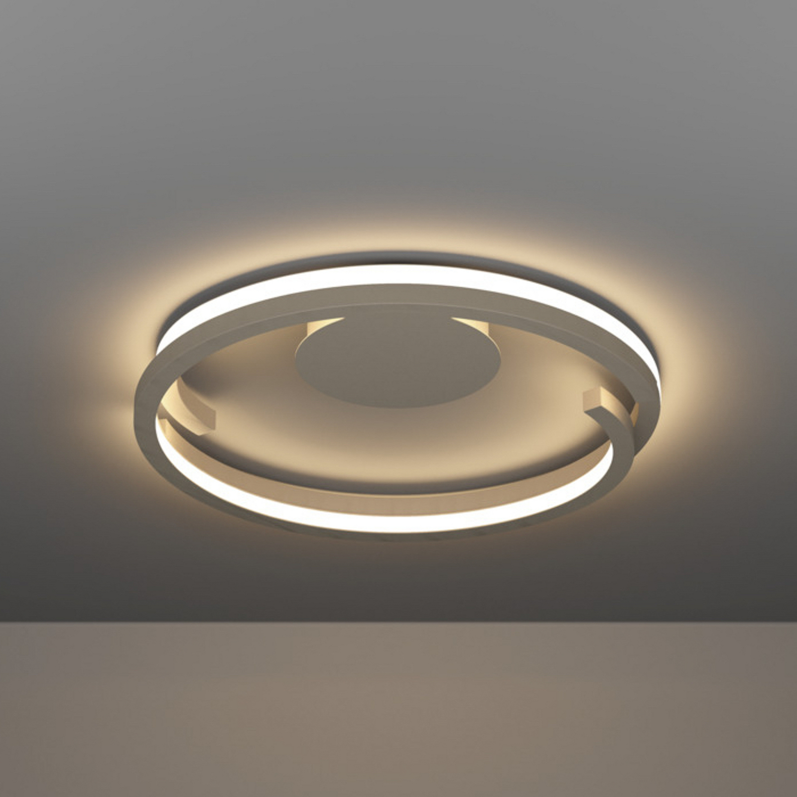 Plafonnier LED EGLO MEZZOMONTE, beige, Ø 48 cm, CCT Plafonnier LED EGLO MEZZOMONTE, beige, Ø 48 cm, CCT
