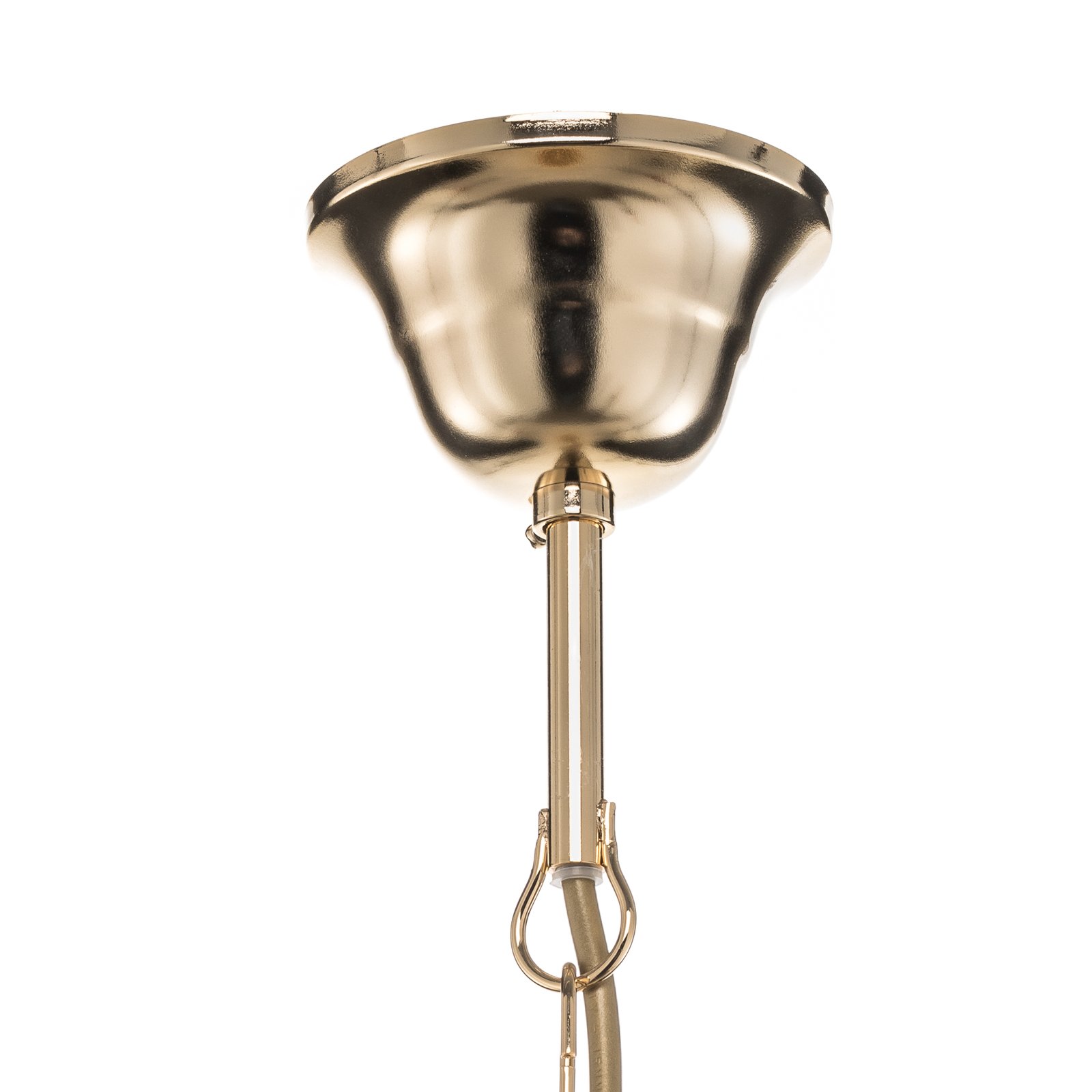 Lampa wisząca Pioggia z kryształami Ø40cm złota