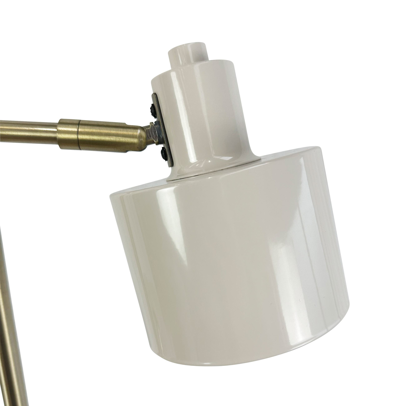 Dyberg Larsen Ocean vloerlamp, beige, hoogte 160 cm, metaal