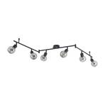 Eridia 6 Stropna lampa Crna - Lindby