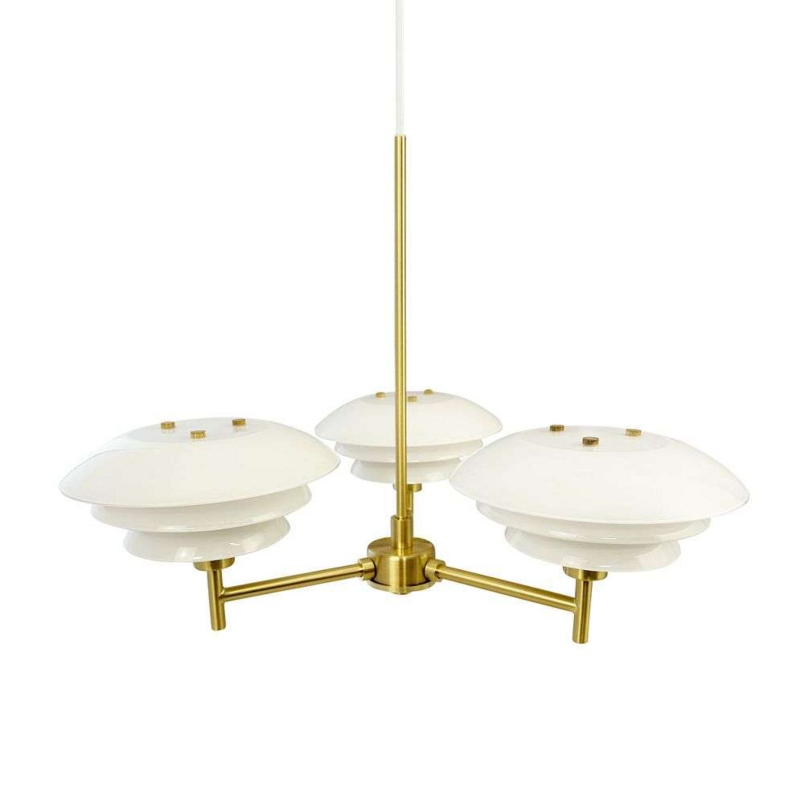 DL20 Chandelier Opal/Brass - DybergLarsen