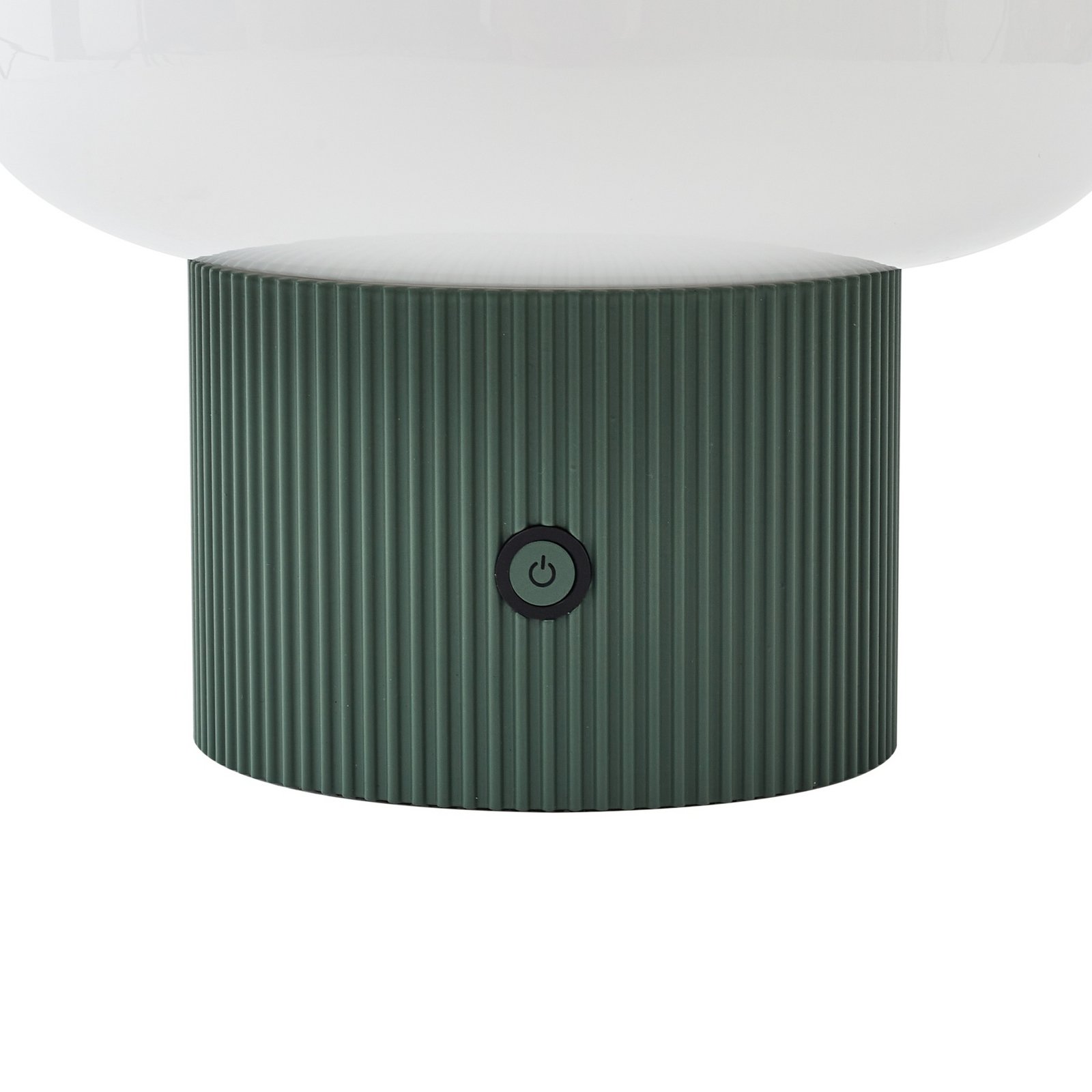 Katrin Palme LED-batteridrevet bordlampe, grønn, glass - Lucande Katrin Palme LED-batteridrevet bordlampe, grønn, glass - Lucande