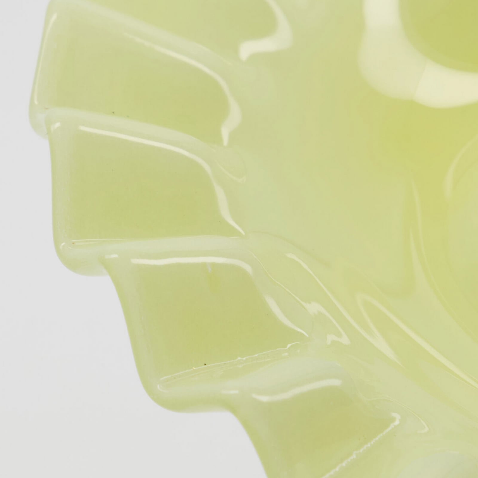 Vassoio HDTray, giallo, Ø 19 cm, vetro - House Doctor