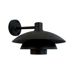 Dyberg Larsen Morph aplique para exterior, Ø 30 cm, negro, metal