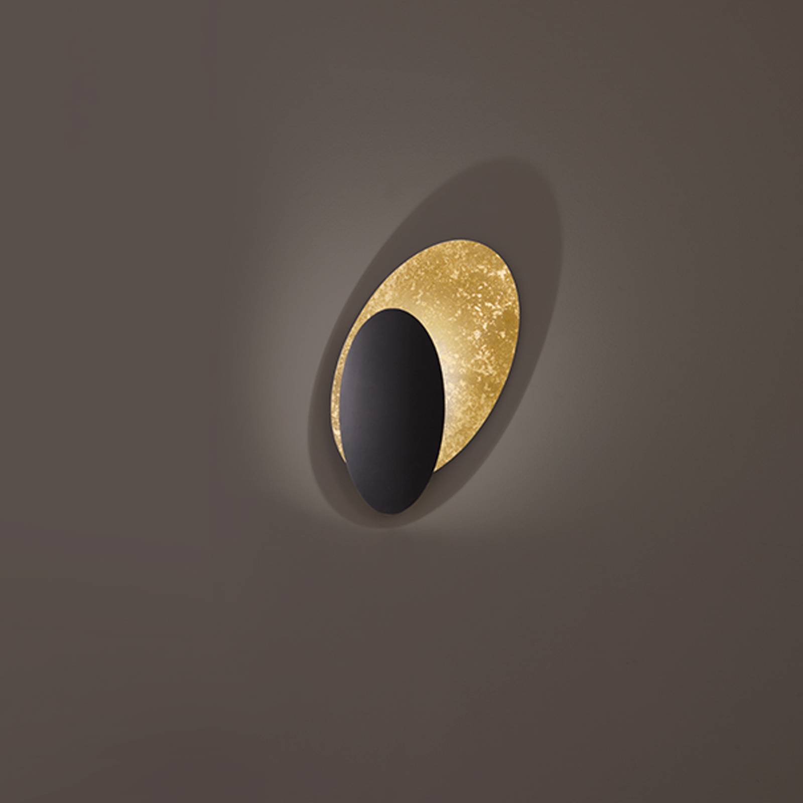 ICONE Masai nástenné svietidlo 927 Triac 50x28 zlatá/čierna