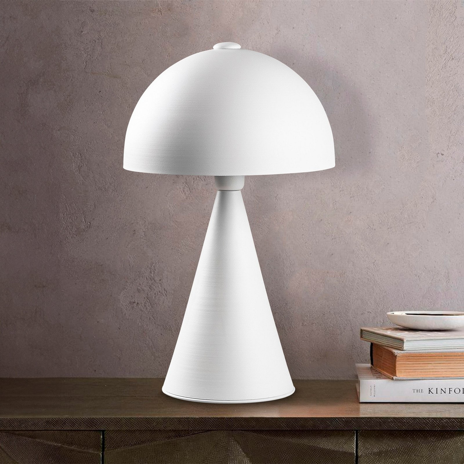 Opviq Lampă de masă Dodo 5052 înălțime 52cm alb - Camera de zi / sufragerie - Scandinavă - Metal