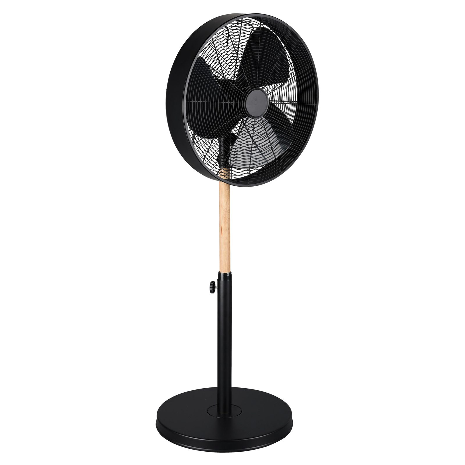 Starluna Gergo ventilateur sur pied, hévéa, noir