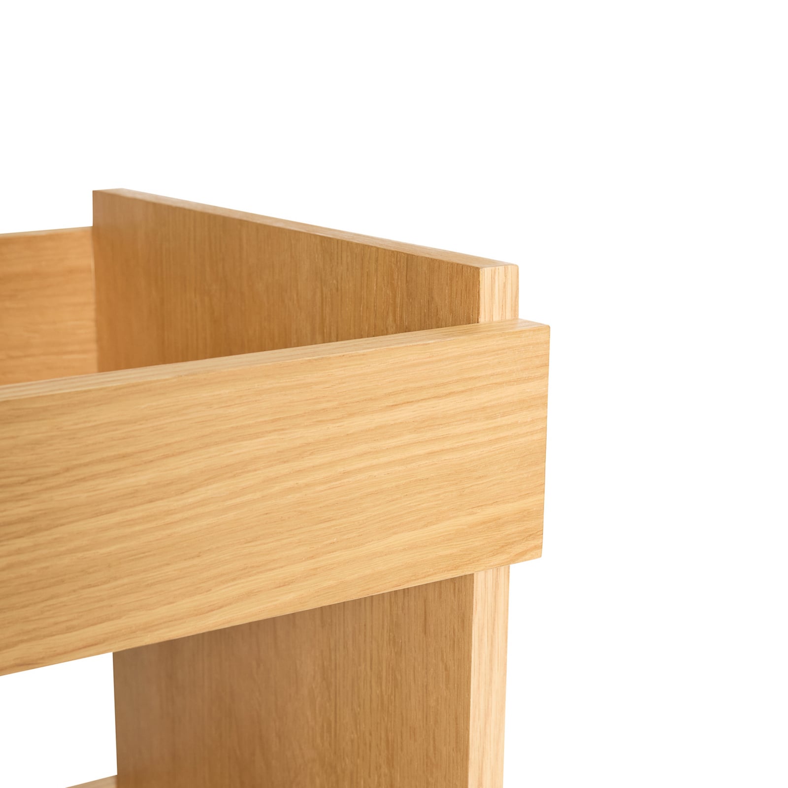 Carrello da portata Forma, rovere chiaro, altezza 70 cm - Hübsch