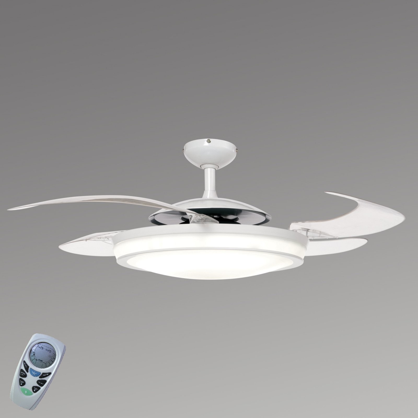 Beacon ceiling fan Fanaway Evo 2 with light, white, quiet