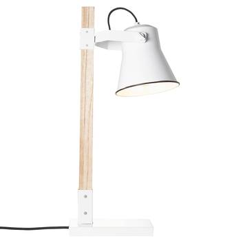 Lámpara de mesa Plow, madera blanca clara