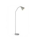 Markslöjd LED floor lamp Funil, grey, metal, dimmable
