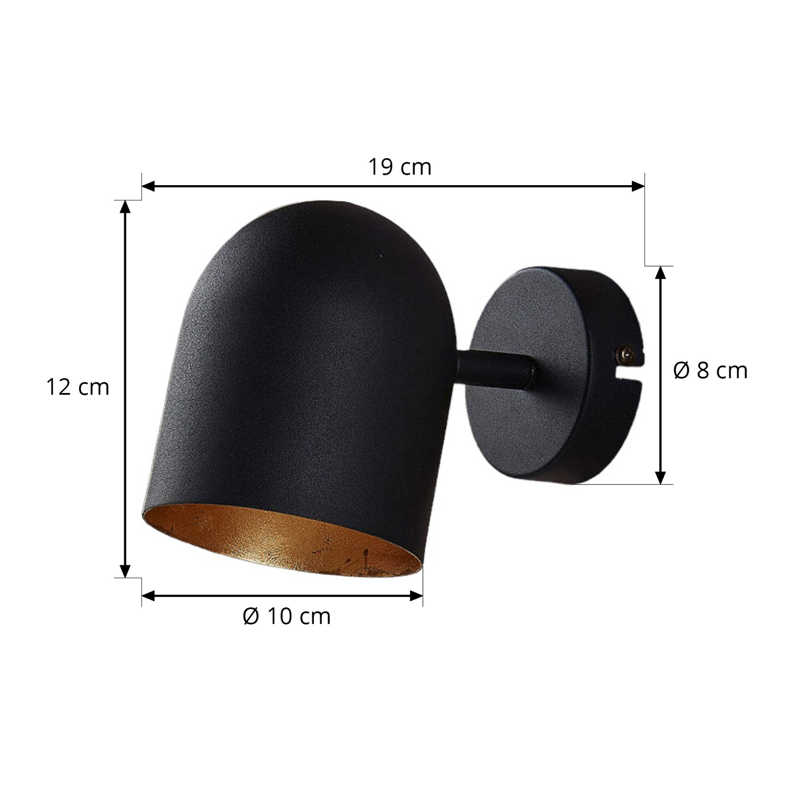 Wandspot Morik, 1-lamp