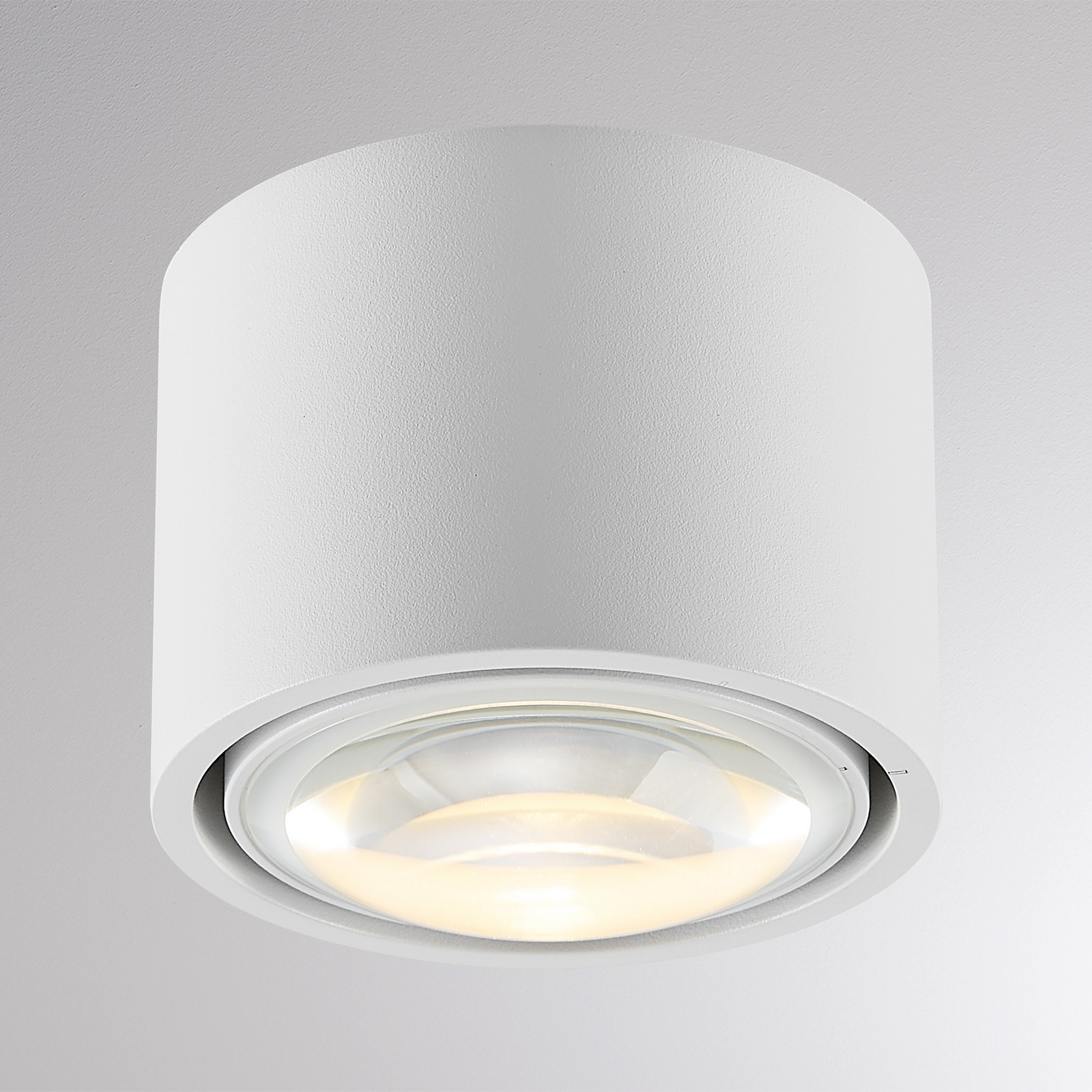 LED-utomhustaklampa MAG MINI, vit, Ø 9 cm, CCT, dimbar, IP44