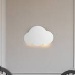 Zidna lampa Cloud, bijela, čelik, indirektno svjetlo, 38 x 27 cm