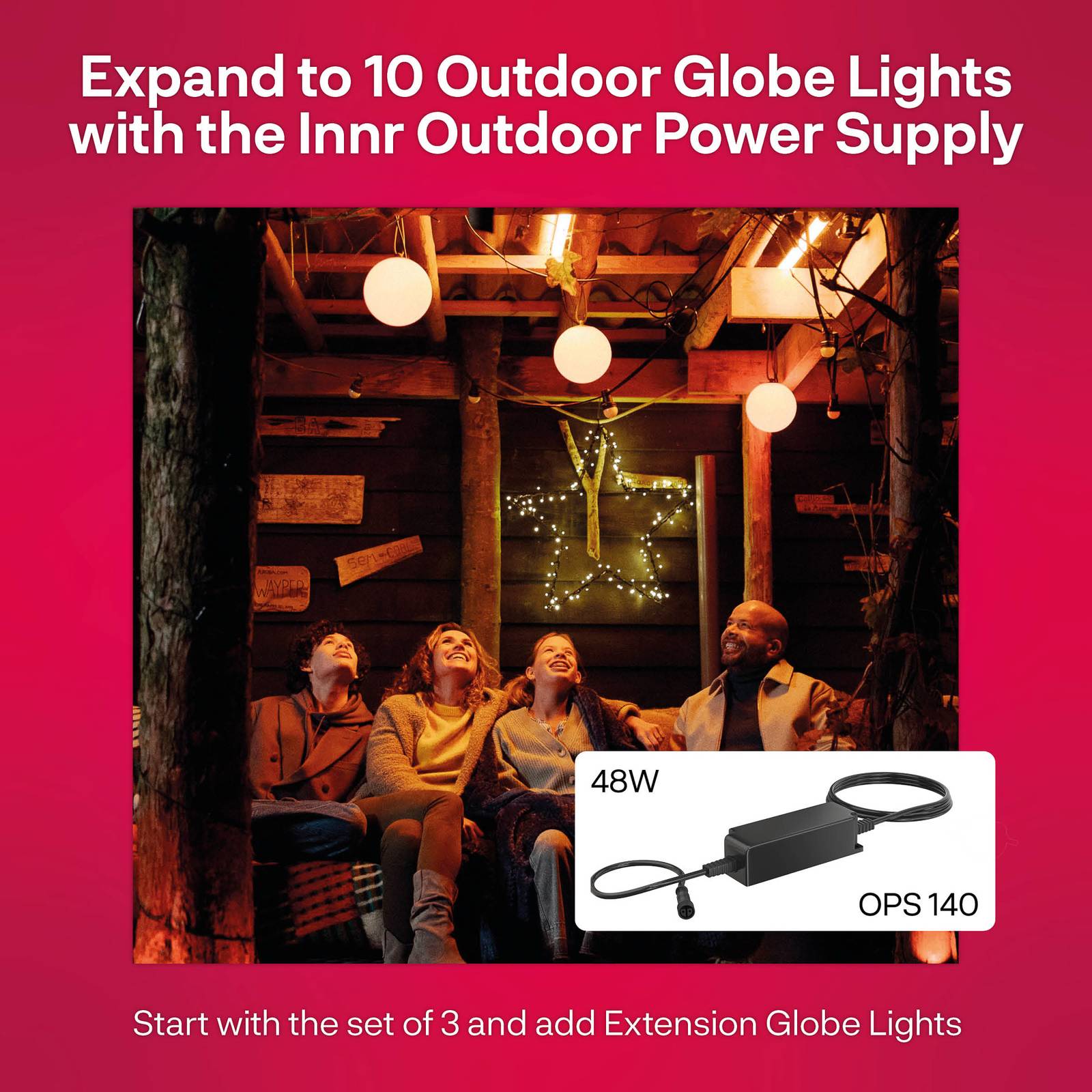 Innr Smart Outdoor Globe Colour kula LED, dodatek