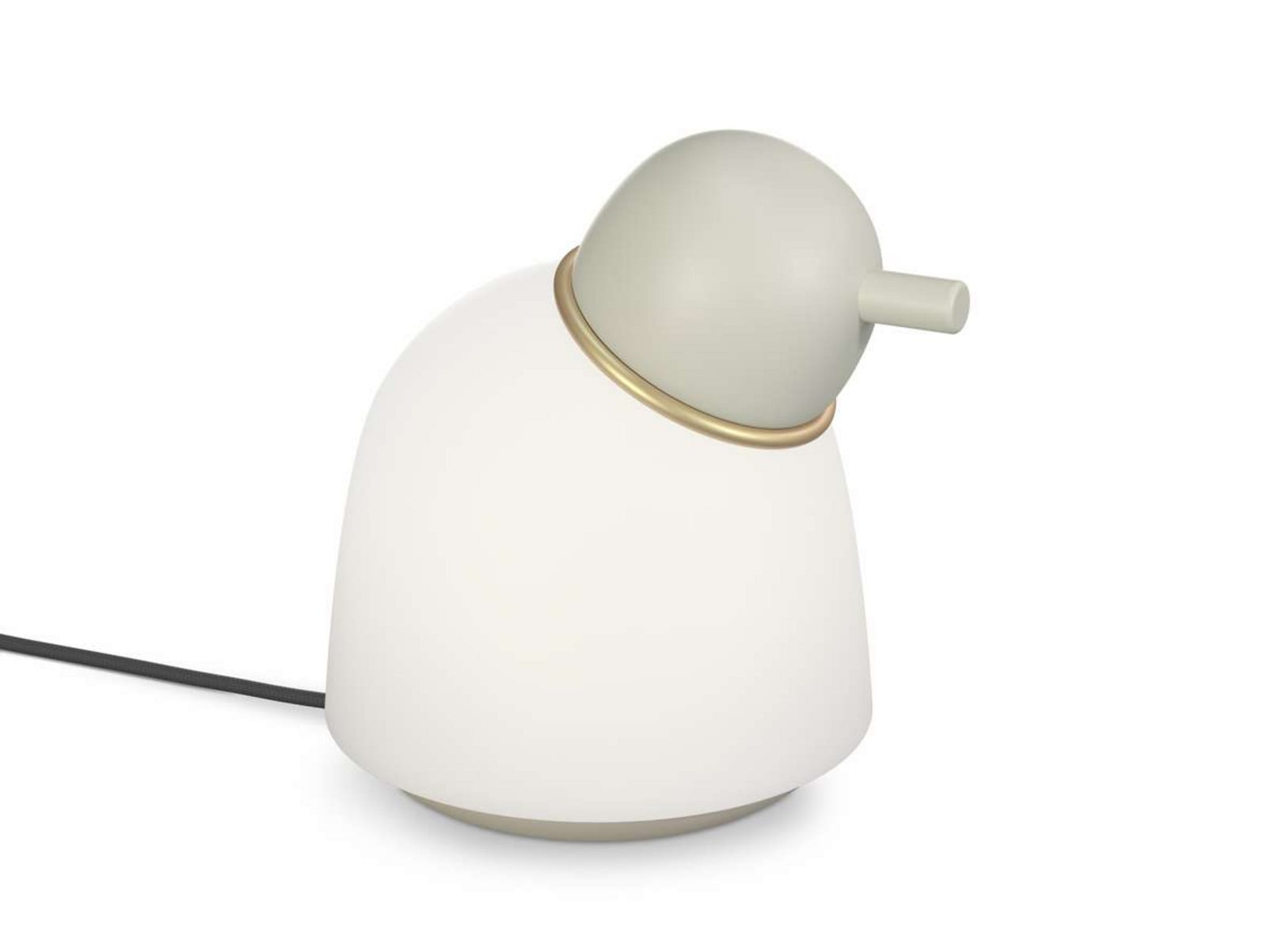 Bird Bordlampe H21,5 Sand/Brass/Opal Belid - Soveværelse - Metal billede