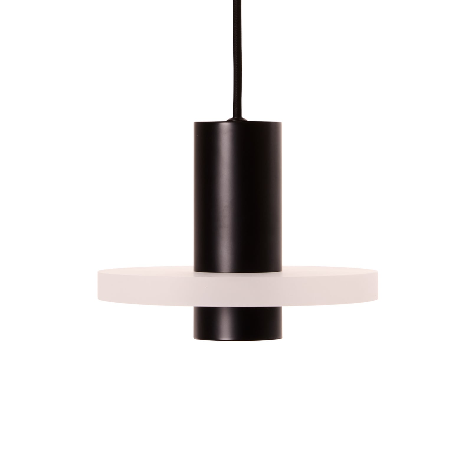 Stajna lampa Flake, mat crna, Ø 19 cm, s utikačem - Frandsen