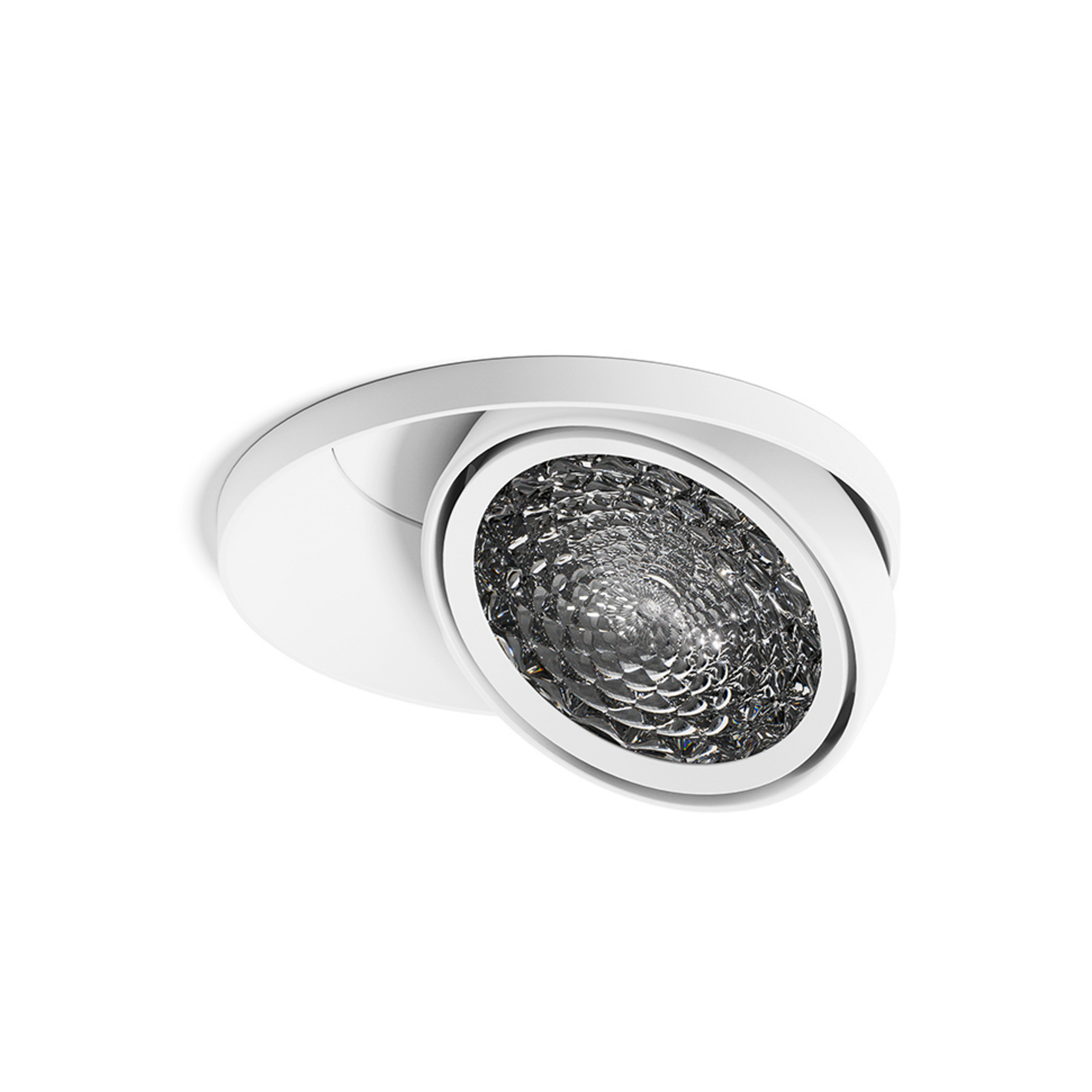 Nivo LED innfelt spot, hvit, 36°, 14 cm svingbar, dimbar – Sigor