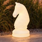 Lucande LED vloerlamp Gambi, schaakfiguur paard, CCT IP44
