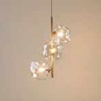 Suspension Lava, à 3 lampes, Ø 29 cm, sable/cognac, G9