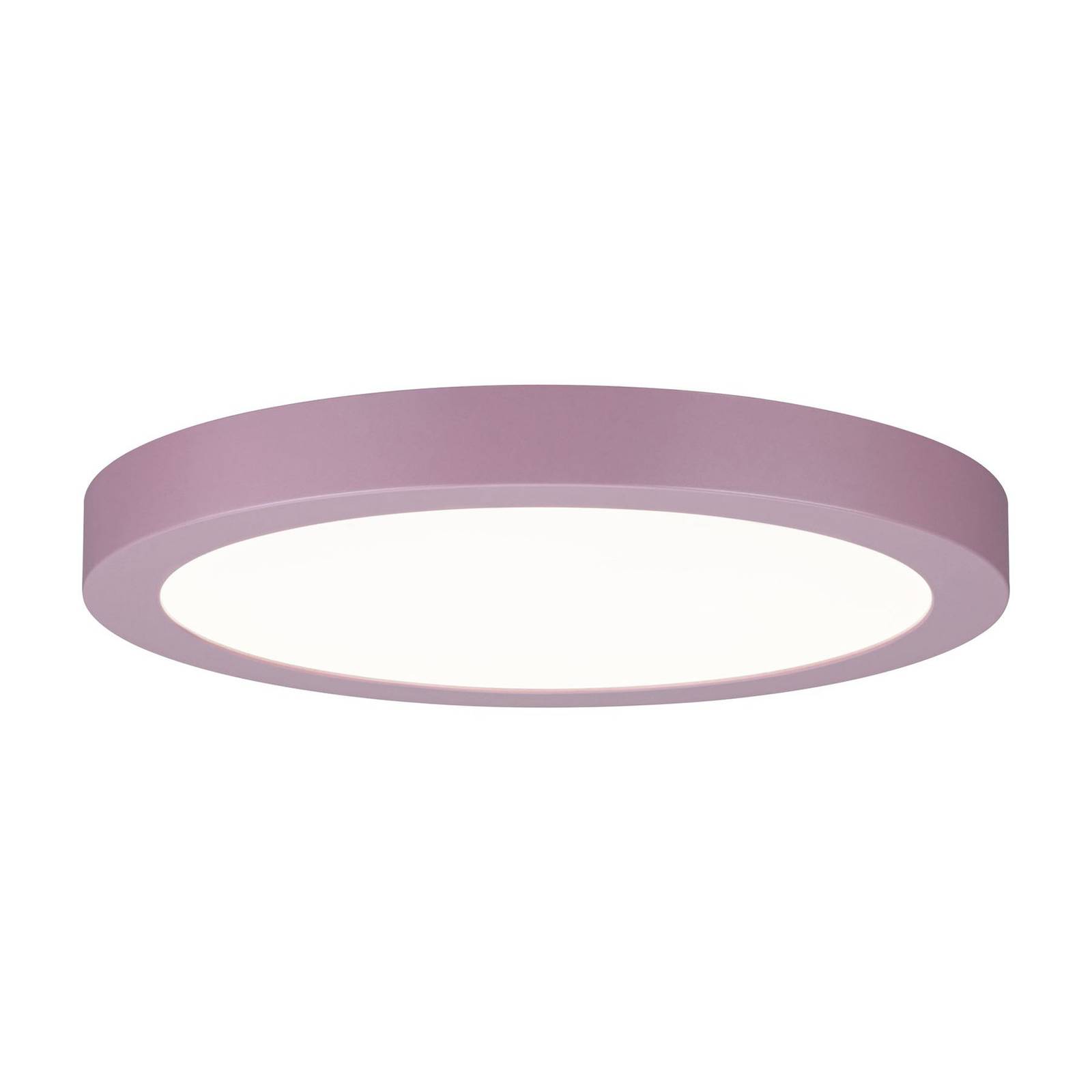 Paulmann Abia LED panel Ø 30cm 2,700K lilac, for Living / Dining Room, plastic, 22 W, H: 3 cm