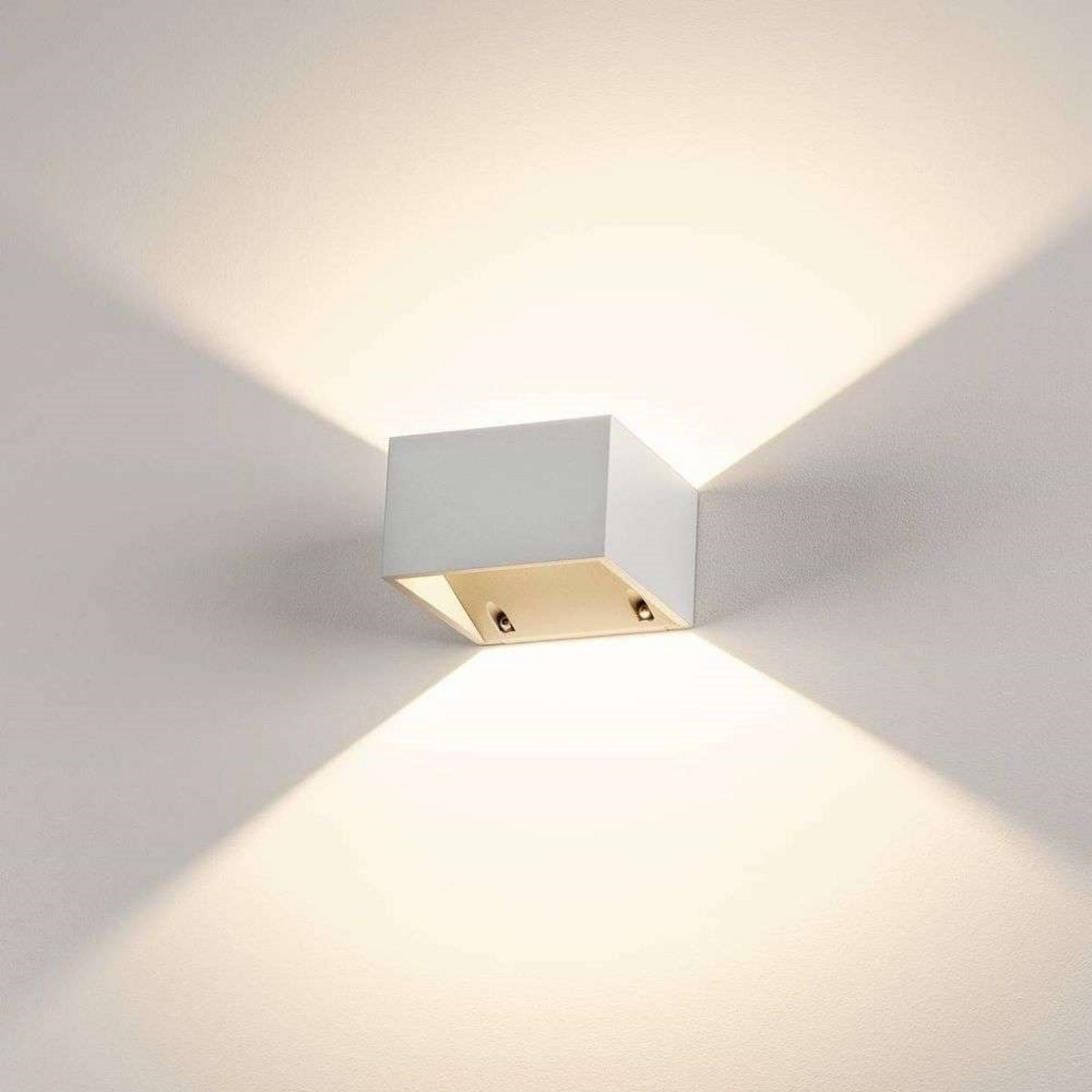 Logs Aplique de Pared Square LED IP44 White - SLV