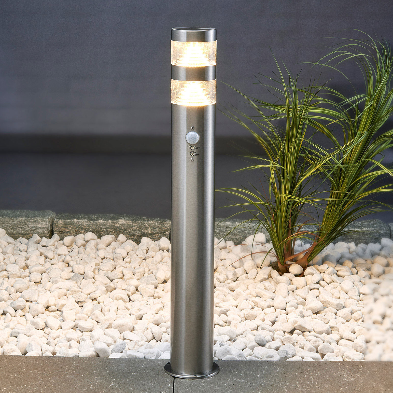 Bewegingsmelder-tuinpadverlichting Lanea + LED60cm