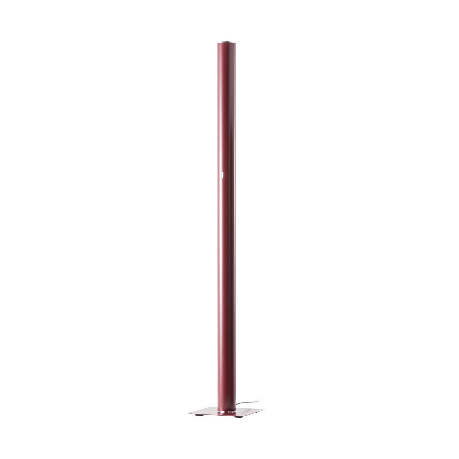 Artemide LED-Stehlampe Ilio, rubinrot, 3.000 K, App, 175 cm