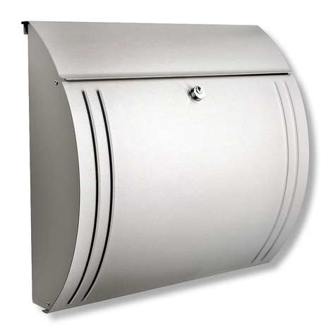 Boîte aux lettres Modena, acier inox
