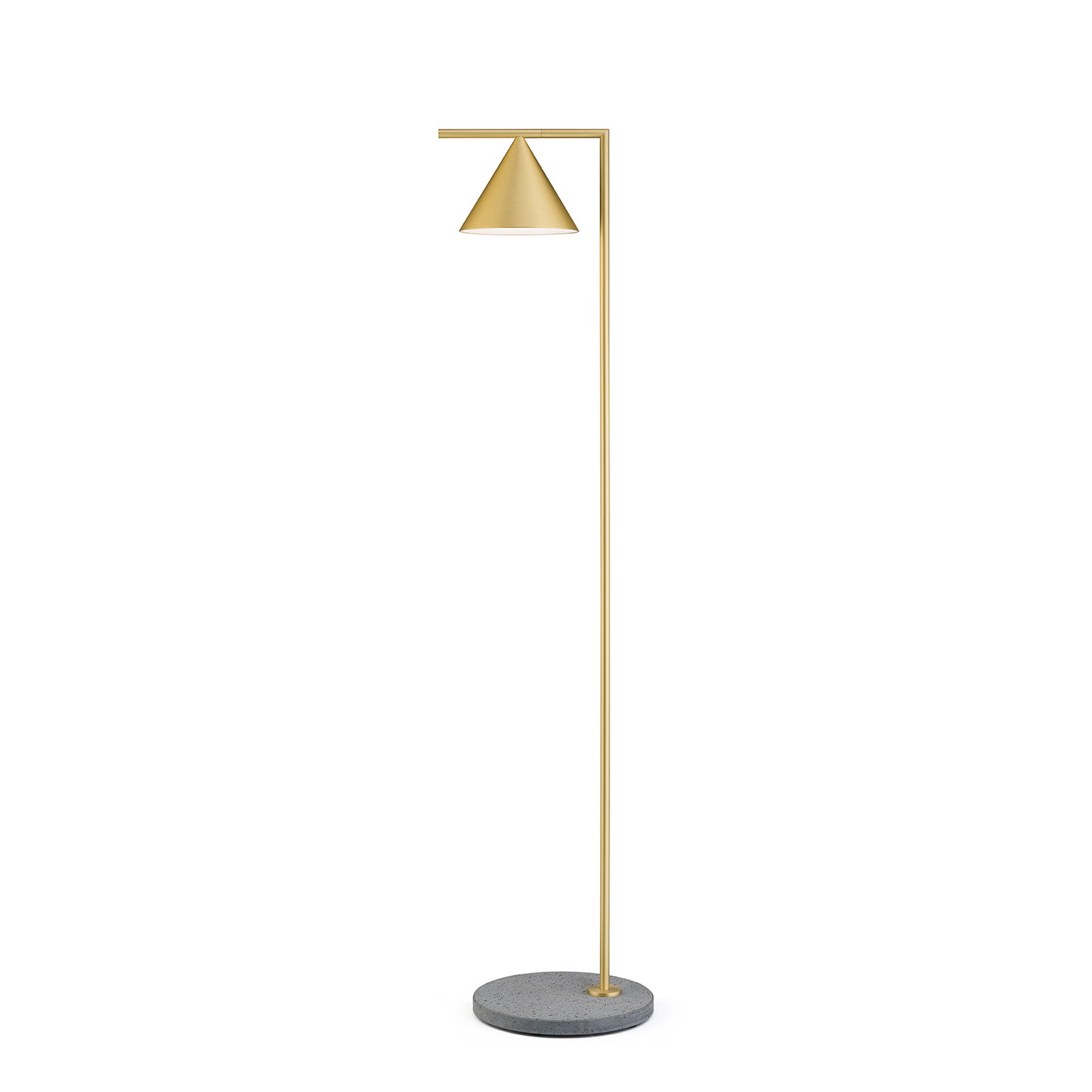 FLOS Captain Flint brass floor lamp, IP65