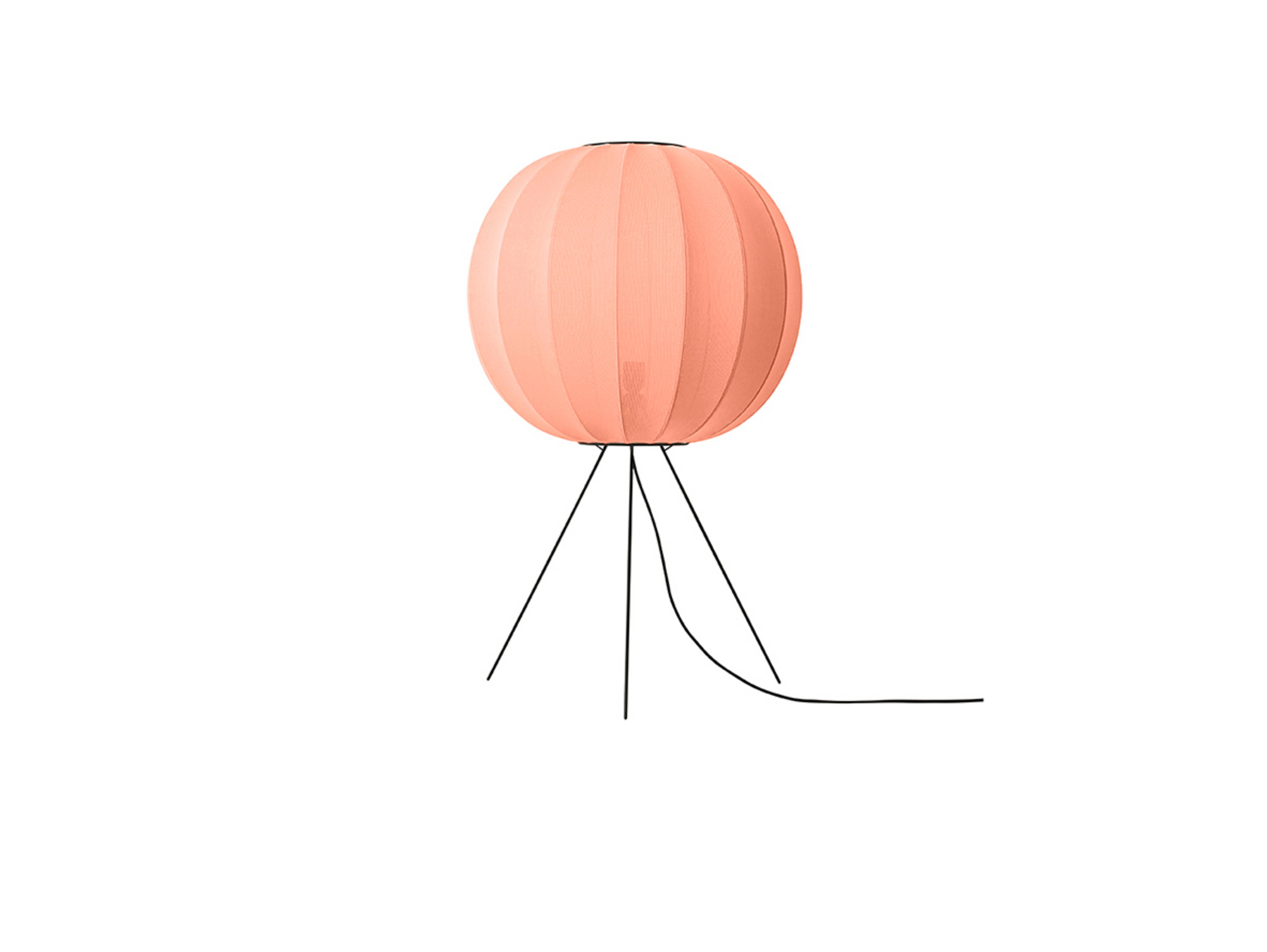 Knit-Wit 60 Round Floor Medium Coral - Made By Hand