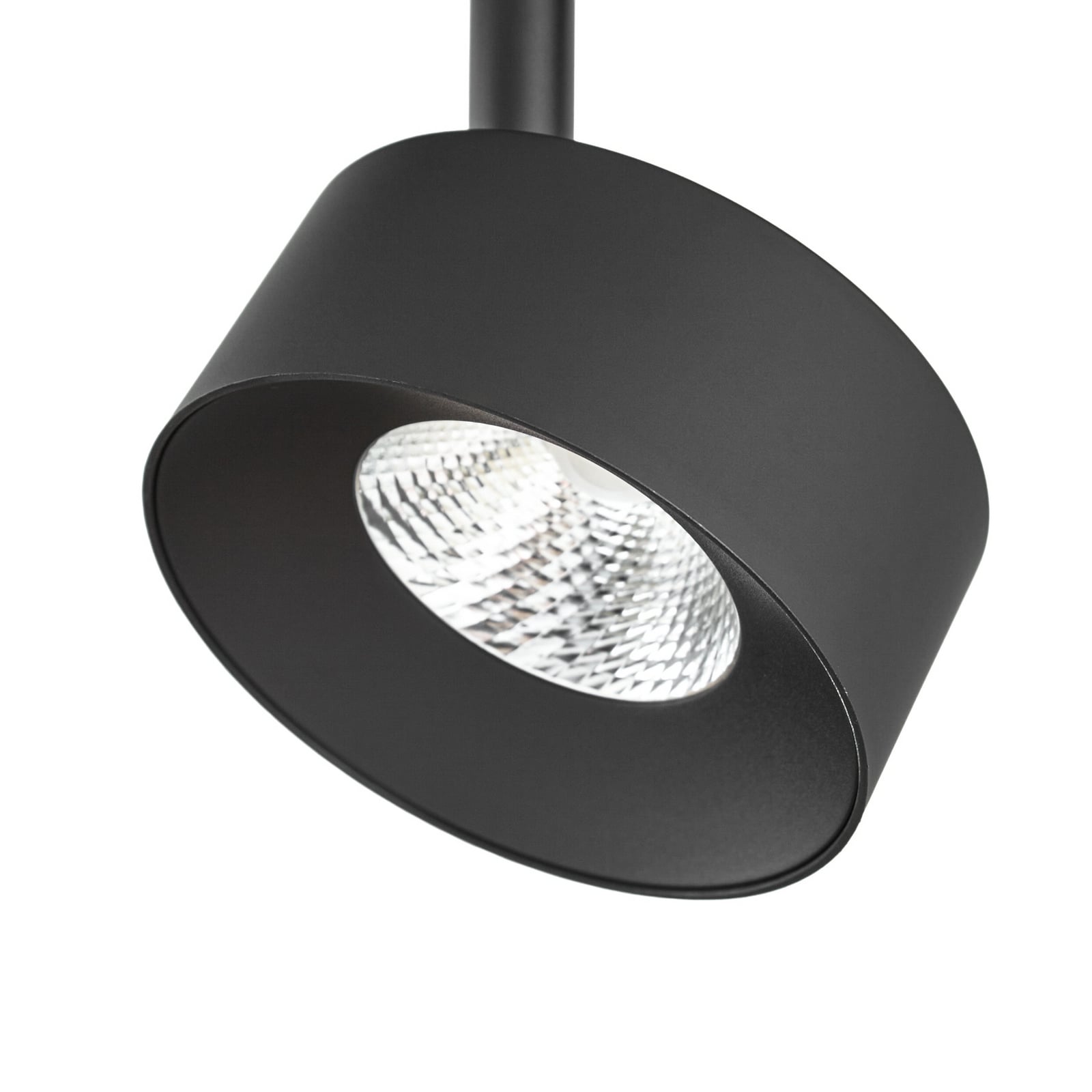 Lindby LED-skinnespot Linaro, sort, Ø 9,5 cm, 3.000 K
