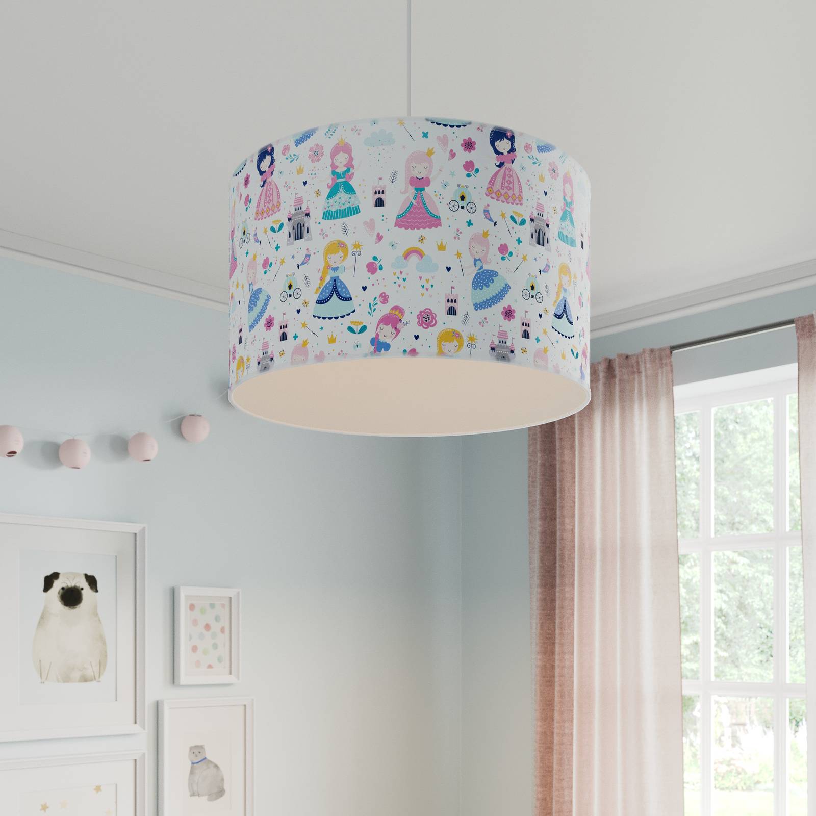 Lampa wisząca Print M kolorowe księżniczki