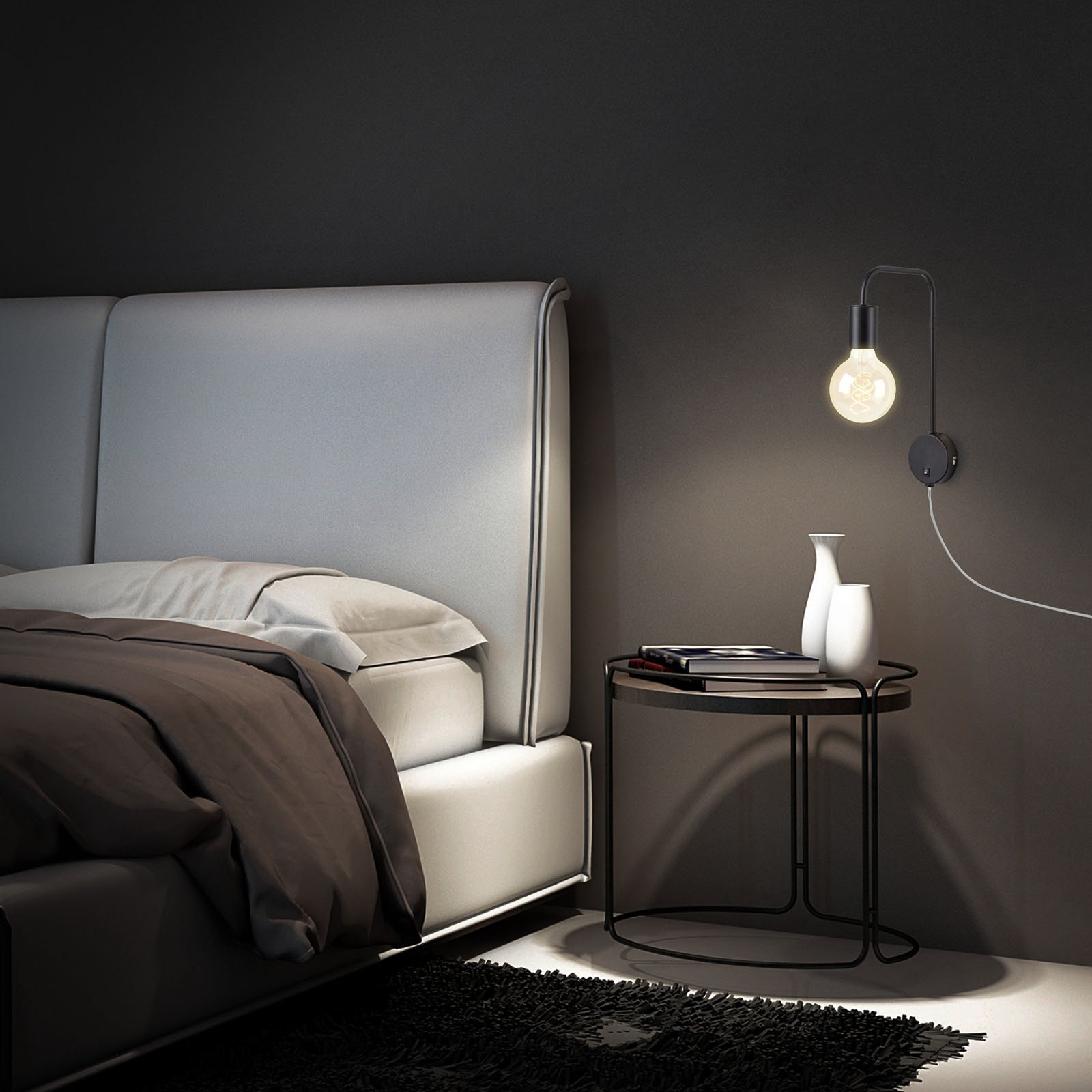 Wandleuchte Alva Comfort light Retro, Bettleuchte