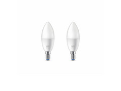 Leuchtmittel Smart TW 4,9W 470lm 2700-6500K 2-pack Kerzen E14- WiZ