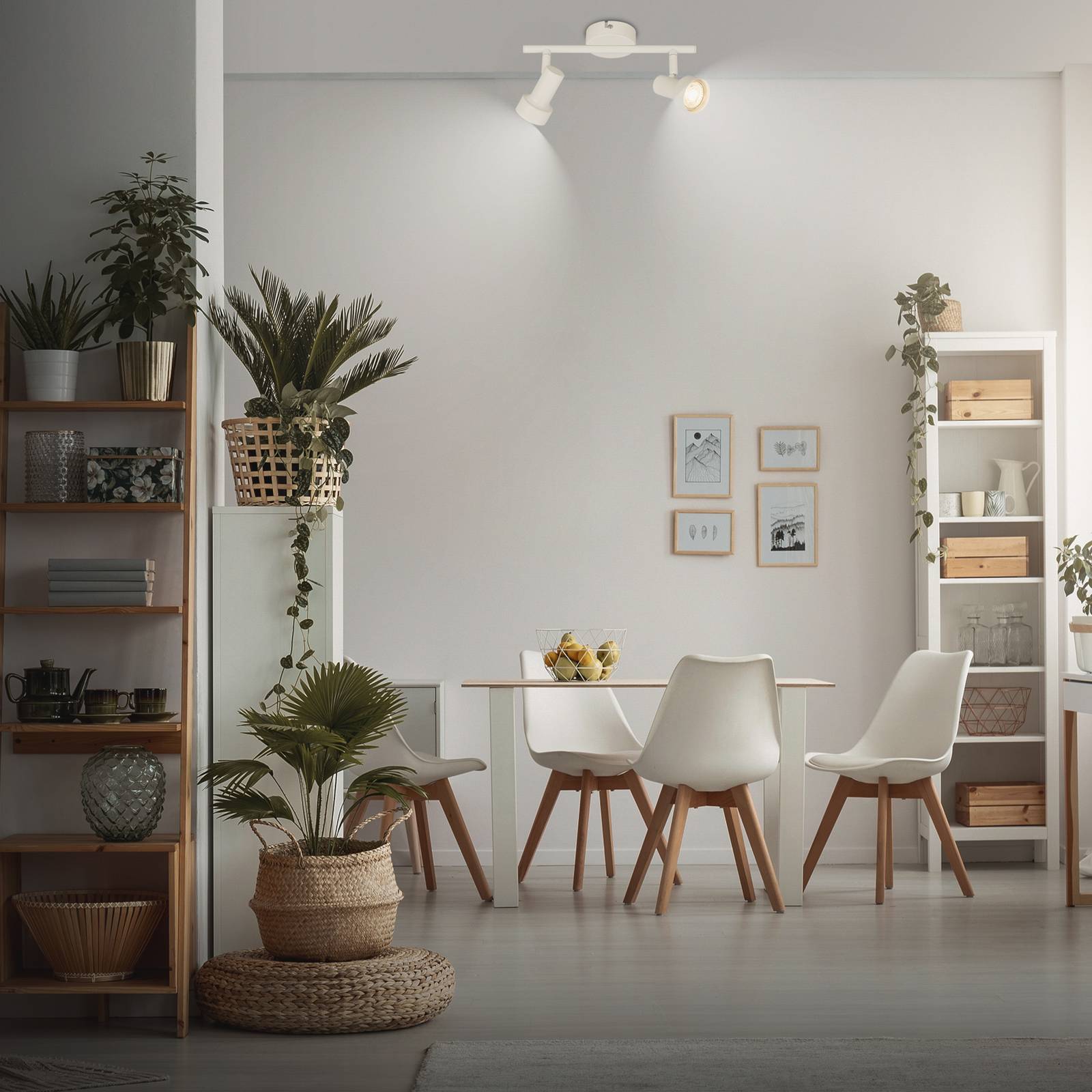 Deckenstrahler Tapp, weiß, Länge 28 cm, 2-flg., Metall, GU10 günstig online kaufen