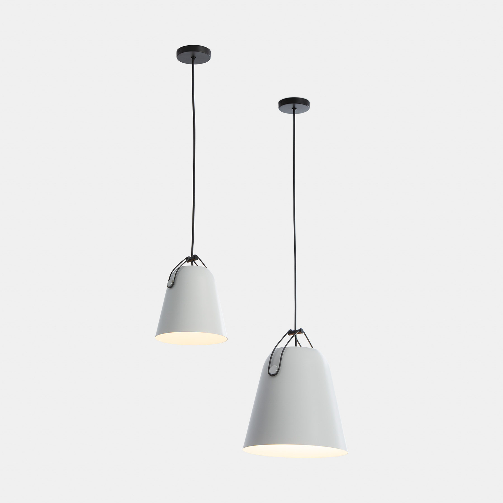 LED Napa hanglamp, Ø 28 cm, grijs