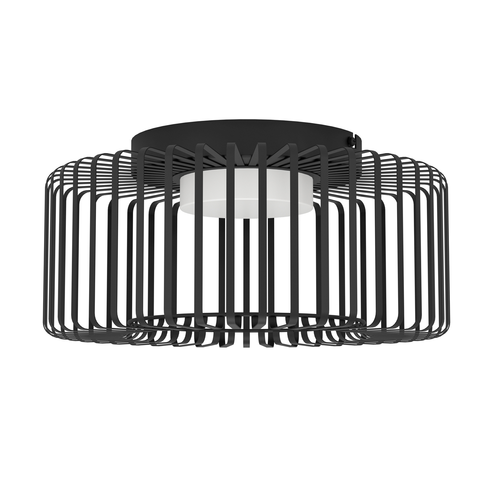 EGLO connect Plafonnier LED Ginestrone-Z, noir, aluminium