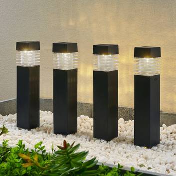 Lindby Fanney LED solarny grot ziemny, 4 szt.