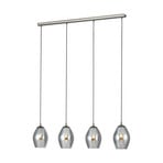 EGLO Stars Of Light Suspension Estanys, noir, à 4 lampes, longue