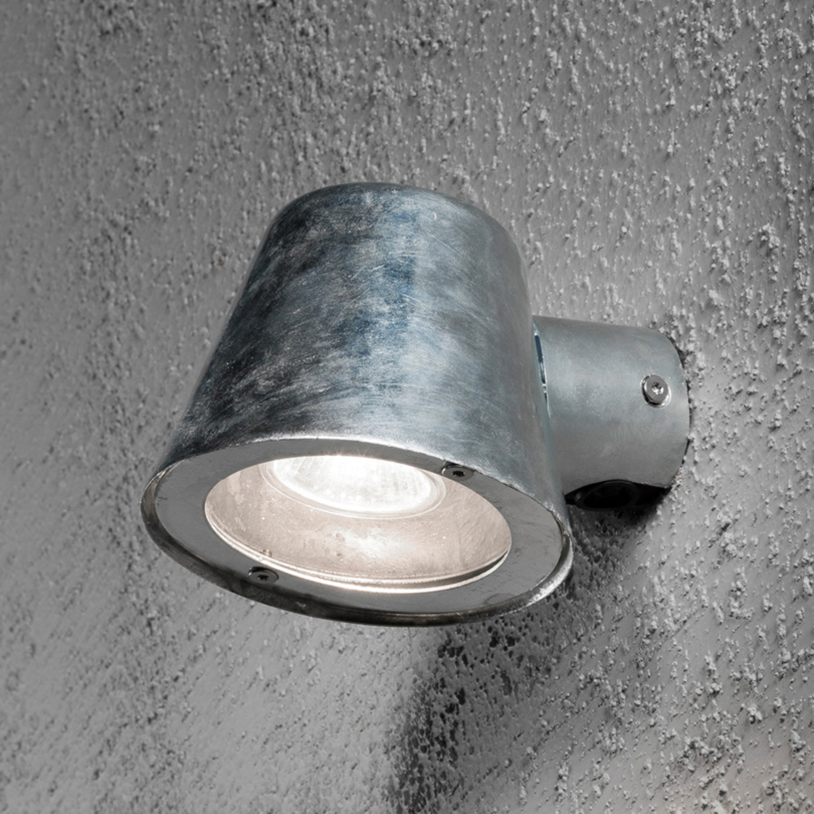 Trieste udendørs væglampe af stål, galvaniseret