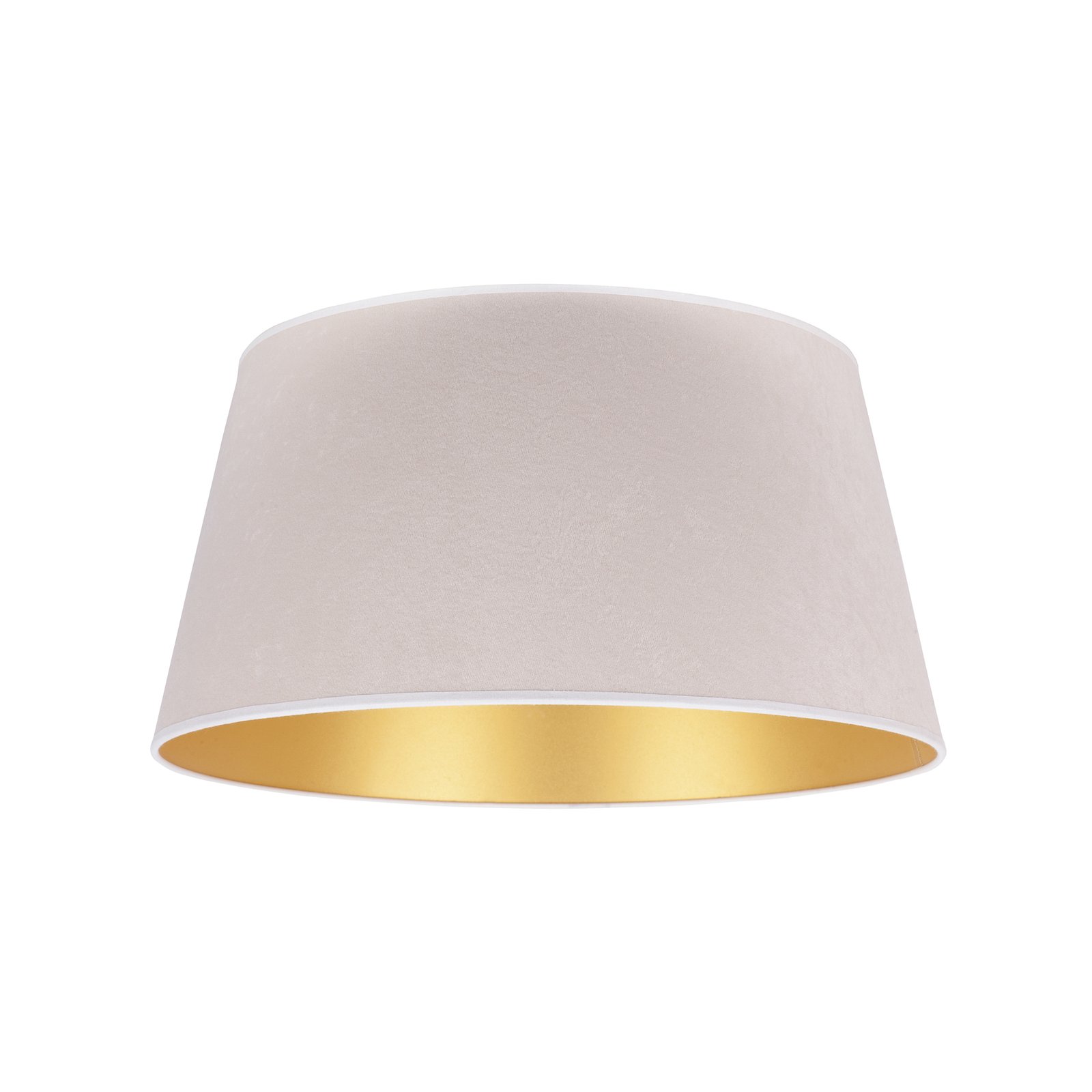 Lampenschirm Cone Höhe 25,5 cm, ecru/gold