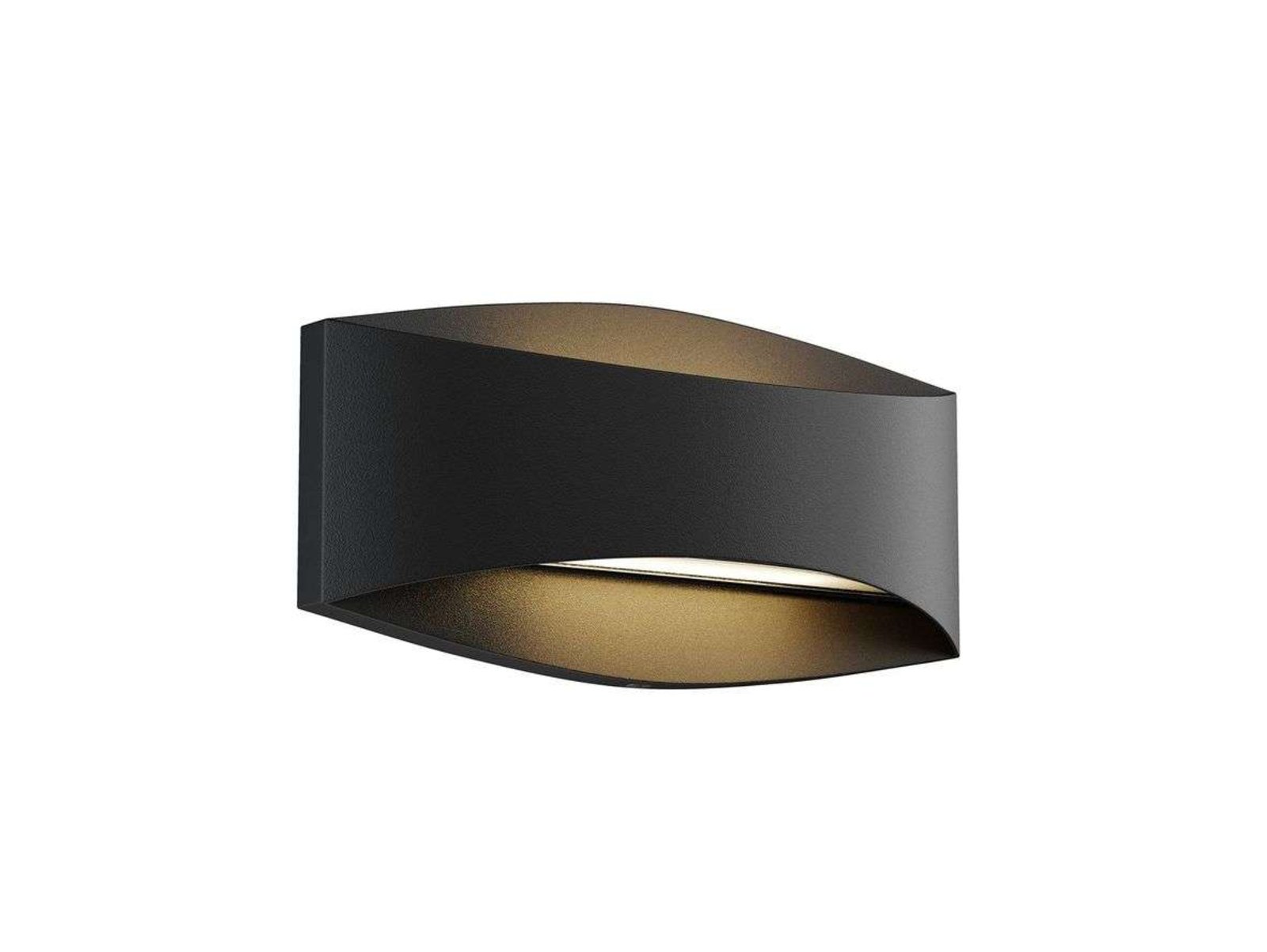 Evric LED Kültéri Fali Lámpa L25,4 Black - Lindby