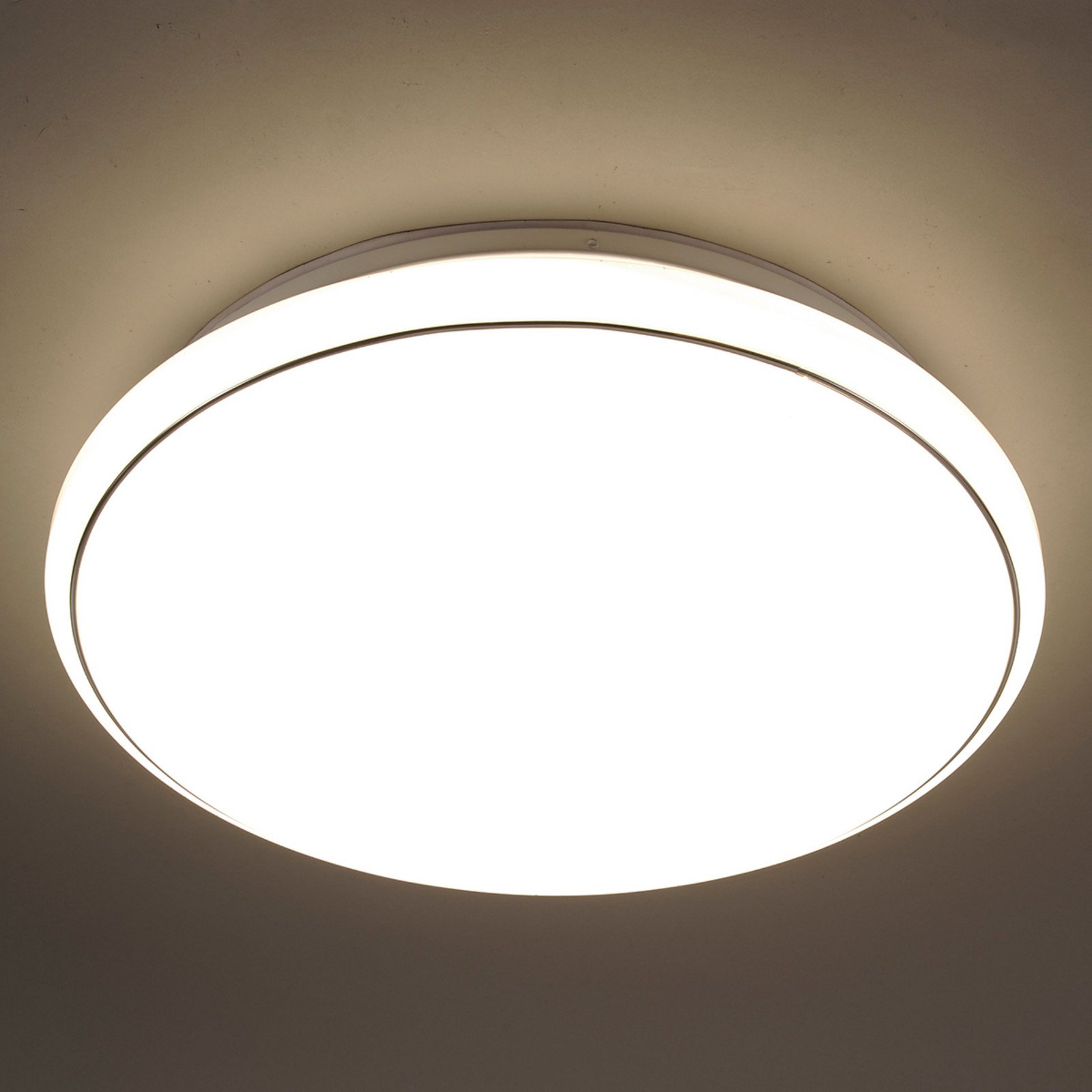 JUST LIGHT. Jupiter plafonieră LED aspect cer înstelat 60 cm - Camera de zi / sufragerie - modern - oțel alb - Plastic