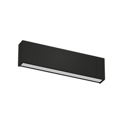 LED-seinävalaisin Box W2 bi-emission, W 31,9 cm, musta, 2700 K