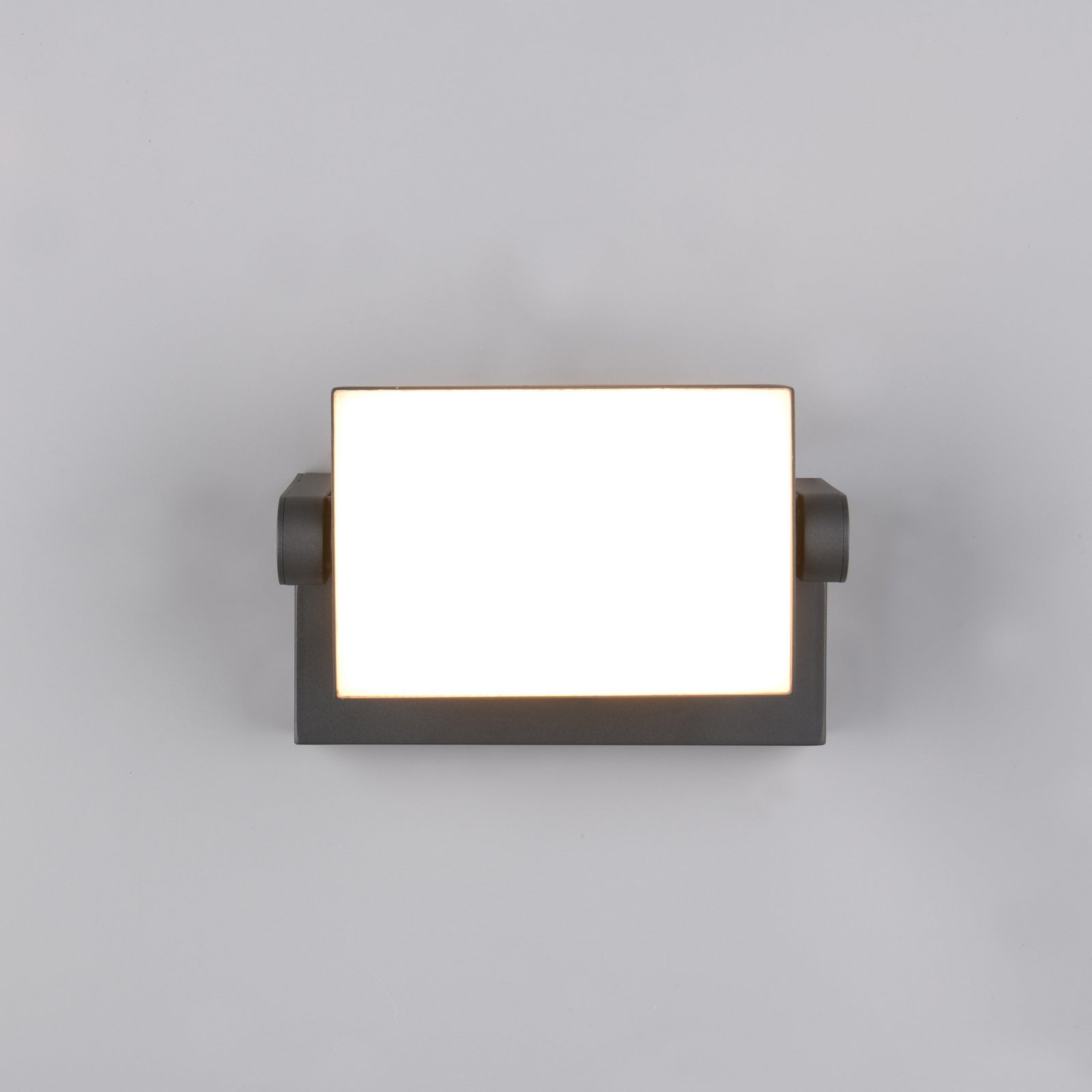 LED āra sienas lampa KANSAS, antracīta krāsā, platums 20 cm, IP54 LED āra sienas lampa KANSAS, antracīta krāsā, platums 20 cm, IP54