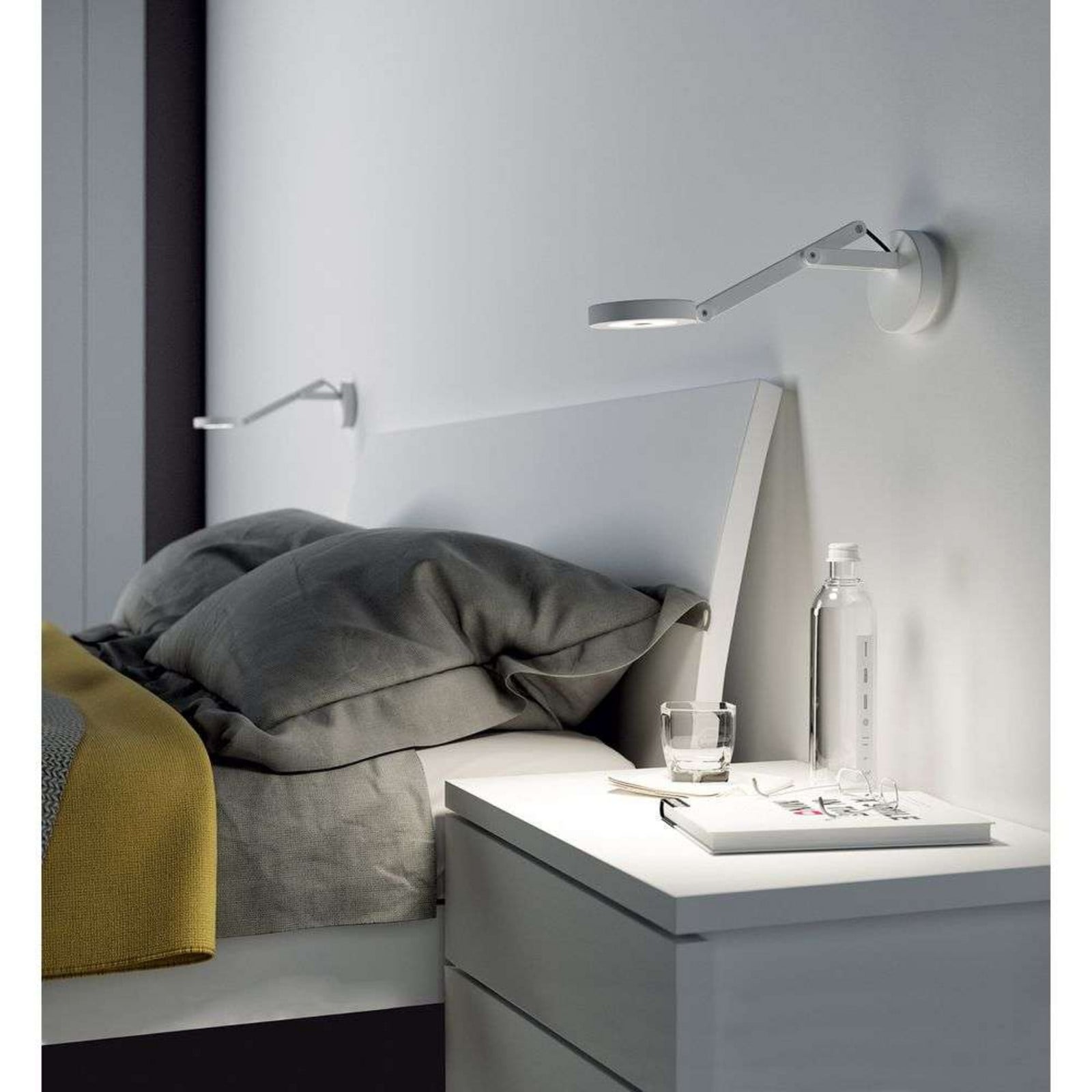 - String W0 Vegglampe w/Hull DTW Matt Hvit/Svart