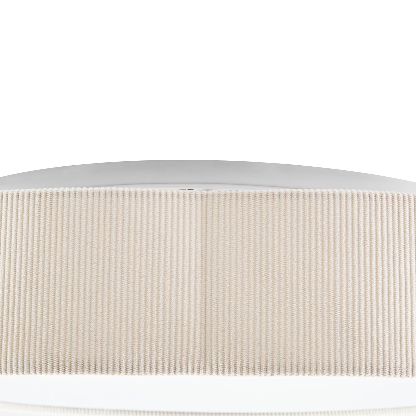 Winona LED-Deckenleuchte, Cord, 48 cm, creme, CCT - Lindby Winona LED-Deckenleuchte, Cord, 48 cm, creme, CCT - Lindby