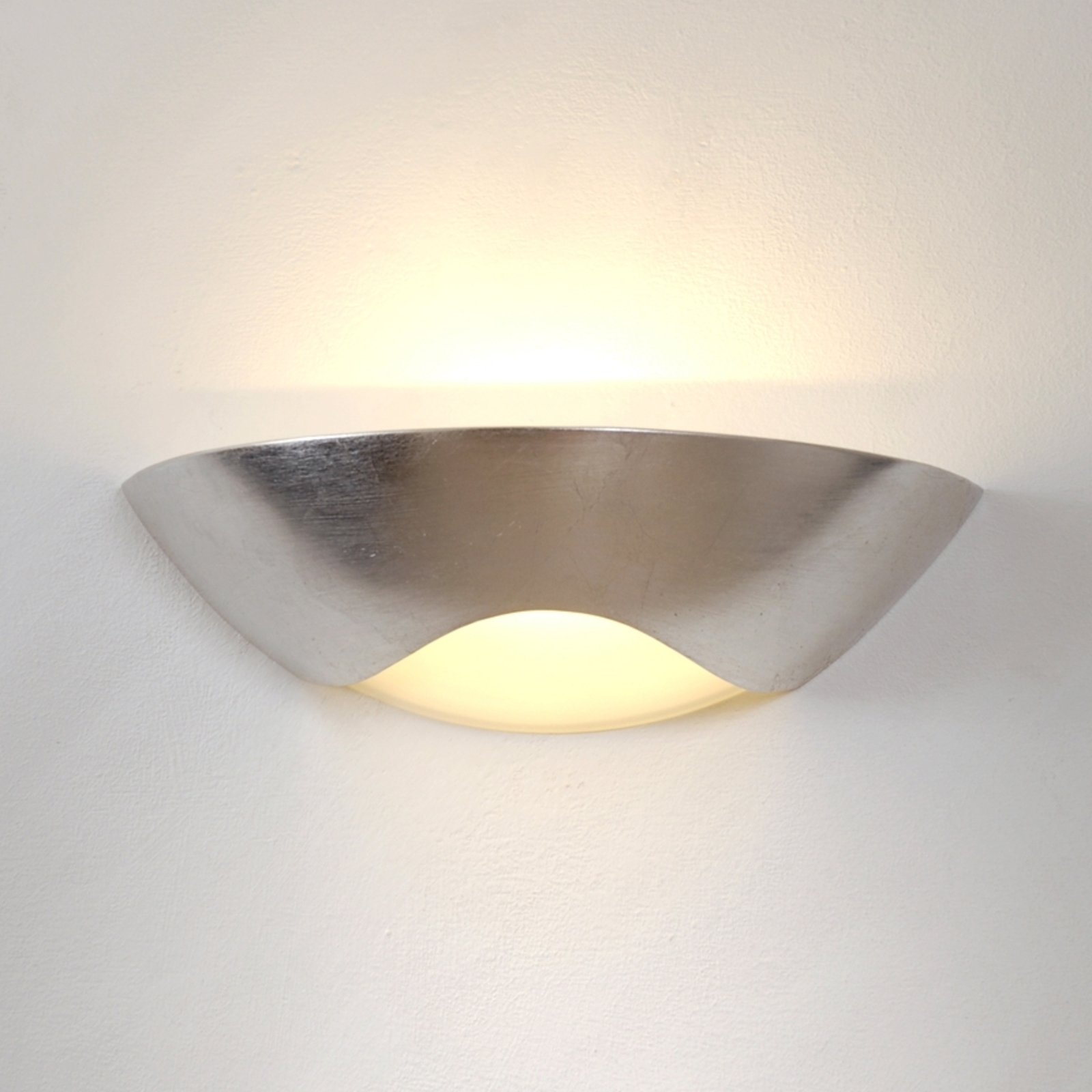 Edele wandlamp Matteo Curve zilver